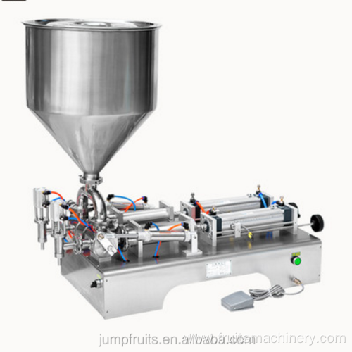 Semi Automatic Paste Jam Liquid filling machine